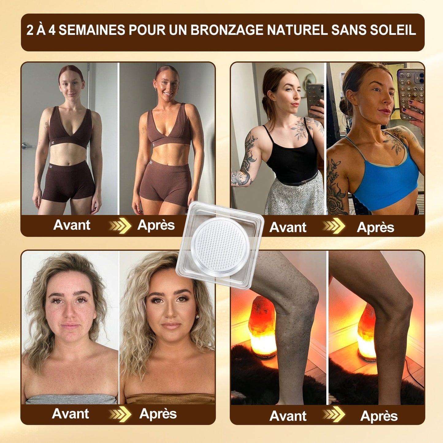 Boutique Officielle | ☀️☀️ Celsiora® Patch Bronzant Instantané Sans Soleil à Micro-Aiguilles 🇫🇷 (Une seule fois par jour) Hâle bronzé visible en 7 jours ✅ Sans UV, sans effet orange, sans traces, sans DHA, sans application salissante.