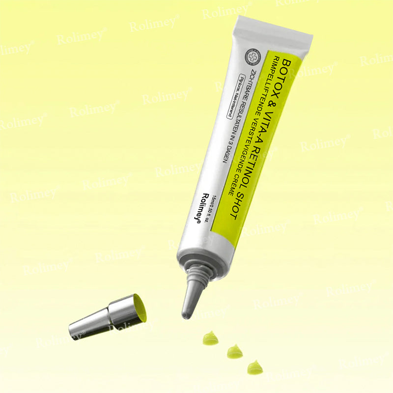 🌿👨‍⚕️💫Fabriqué et expédié depuis la France 🇫🇷 💫Rolimey® Crème Liftante Effet Botox & Vita-A Retinol Shot- Dernier jour de promotion – 70% de réduction