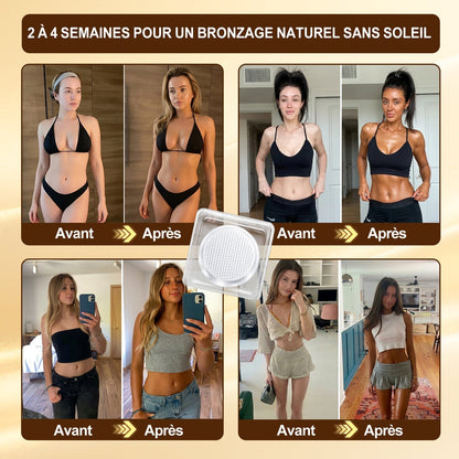 Boutique Officielle | ☀️☀️ Celsiora® Patch Bronzant Instantané Sans Soleil à Micro-Aiguilles 🇫🇷 (Une seule fois par jour) Hâle bronzé visible en 7 jours ✅ Sans UV, sans effet orange, sans traces, sans DHA, sans application salissante.