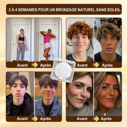 Boutique Officielle | ☀️☀️ Celsiora® Patch Bronzant Instantané Sans Soleil à Micro-Aiguilles 🇫🇷 (Une seule fois par jour) Hâle bronzé visible en 7 jours ✅ Sans UV, sans effet orange, sans traces, sans DHA, sans application salissante.