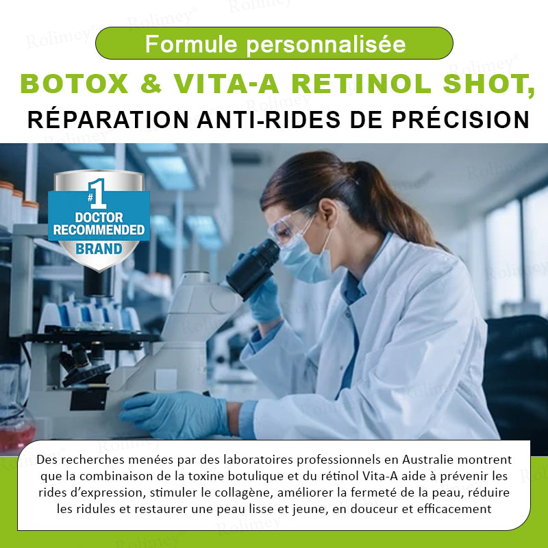 🌿👨‍⚕️💫Fabriqué et expédié depuis la France 🇫🇷 💫Rolimey® Crème Liftante Effet Botox & Vita-A Retinol Shot- Dernier jour de promotion – 70% de réduction